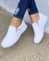 Halbschuhe mit Reißverschluss