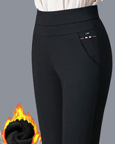 Lässige Hose mit hoher Taille und Taschen