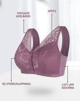 Drahtloser BH mit Spitzenschnalle vorne