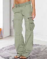 Lose Vintage-Cargohose mit mehreren Taschen