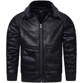 Hochwertige Lederjacke „Cosmic Cascade“.