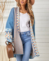 Bedruckter, lässiger, lockerer Mantel