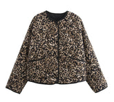 STINA - LEOPARD | SCHWARZWEISS - LEICHTE JACKE