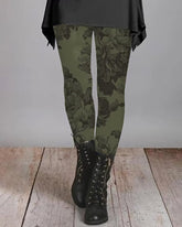 Elegante Leggings mit Blumenmuster