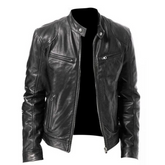 Slim-Fit-Motorradjacke für Herren