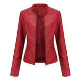 Leder-Bikerjacke für Damen