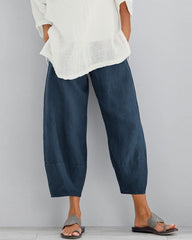 Lockere, lässige, verkürzte Hose