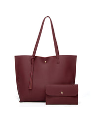 Kapazität mit einfarbiger Quasten-Umhängetasche mit großem Fassungsvermögen