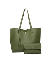 Kapazität mit einfarbiger Quasten-Umhängetasche mit großem Fassungsvermögen