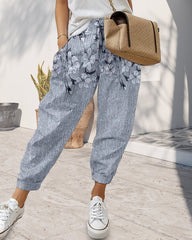 Lässige Jeans mit Taschenprint für Damen