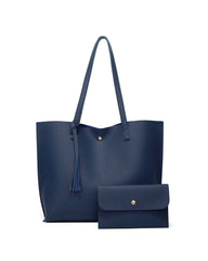 Kapazität mit einfarbiger Quasten-Umhängetasche mit großem Fassungsvermögen