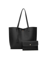 Kapazität mit einfarbiger Quasten-Umhängetasche mit großem Fassungsvermögen