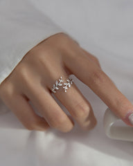 Damenringe, modischer Outdoor-Blattring