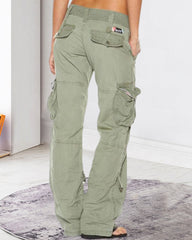 Lose Vintage-Cargohose mit mehreren Taschen