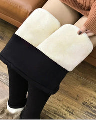 Winterleggings aus Lammleder 