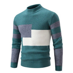 Patchwork-Strickpullover für Herren