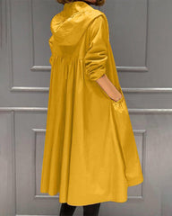 Langer, einfarbiger Trenchcoat