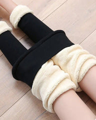 Winterleggings aus Lammleder 