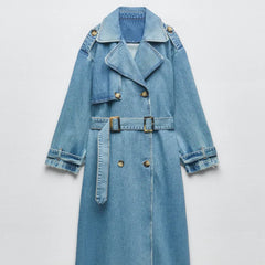 CHELSEA – DENIM – TRENCHCOAT
