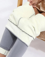 Winterleggings aus Lammleder 