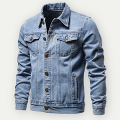 Russel | Klassische Denim-Truckerjacke für Herren