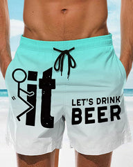 Hawaiianische Strandshorts für Herren