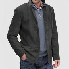 Lässiger Button-Down-Blazer-Jackenmantel für Herren