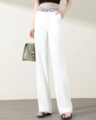 Anzughose mit elastischem Gürtel