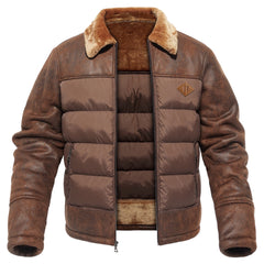 Lederjacke „Mythos Maximal“. 