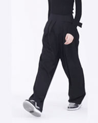 Hose mit hoher Taille und lockerer Passform