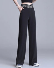 Anzughose mit elastischem Gürtel