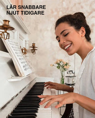 Abnehmbare Notenetiketten für die Klaviertastatur