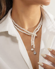 Vintage Perlen-Tropfen-Halskette