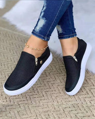 Halbschuhe mit Reißverschluss