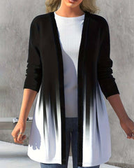 Lässiger, modischer Mantel mit Farbverlauf