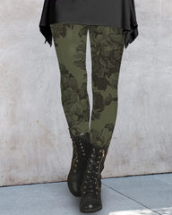 Elegante Leggings mit Blumenmuster