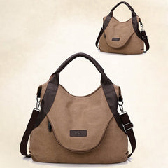 Canvas-Tasche mit großen Taschen