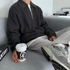 Jason Pullover mit halbem Reißverschluss