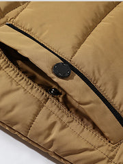 Warm wattierte Pelzjacke für Herren