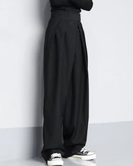 Hose mit hoher Taille und lockerer Passform