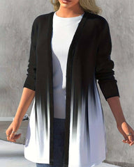 Lässiger, modischer Mantel mit Farbverlauf