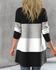 Entspannter Farbblockmantel