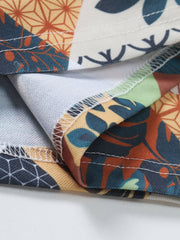 Poloshirt mit tropischem Flamingo-Print