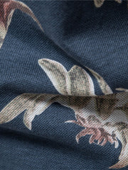 Poloshirt mit tropischem Print