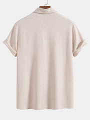 Gestricktes Poloshirt aus Jacquard mit Schachbrettmuster