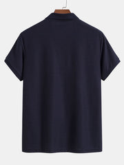 Mesh-Poloshirt mit Reißverschluss