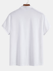 Mesh-Poloshirt mit Reißverschluss