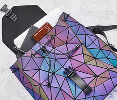 Leuchtender geometrischer Rucksack