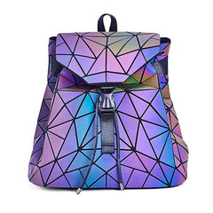 Leuchtender geometrischer Rucksack