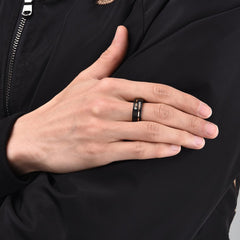 Antonios Zirkon Edelstahlring Herren